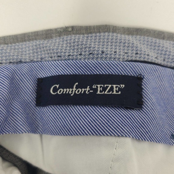 Ballin Men’s Flat Front Pants Super 120s Wool‎ Comfort EZE 40 Gray - Picture 10 of 14